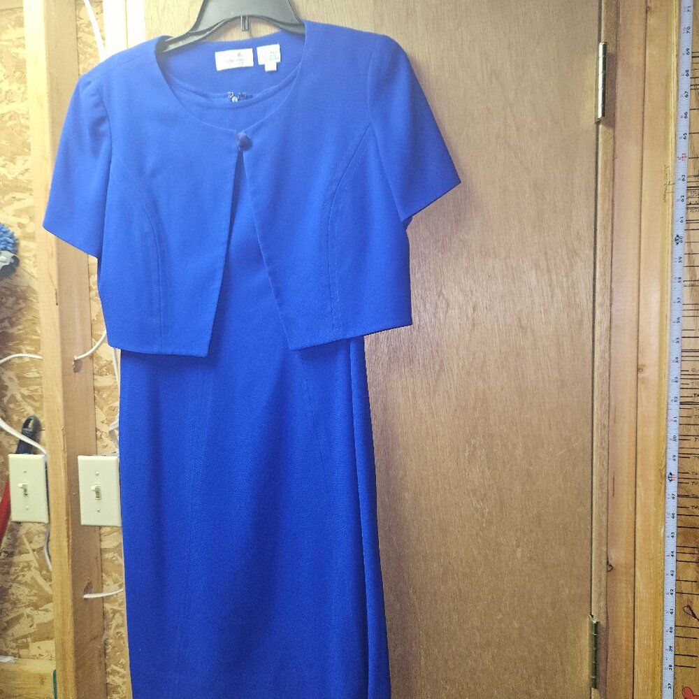 Liz Clairborne Purple Work Dress Set - Size 6